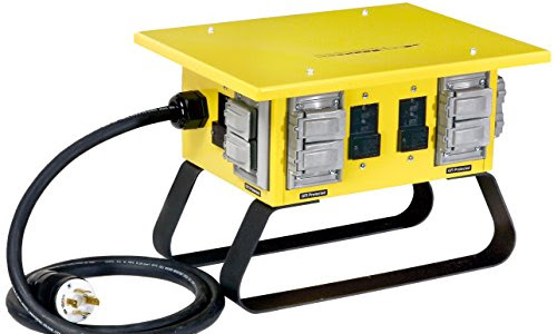 CEP Construction Electrical Products 6507GU 30-Amp Single Phase Power Box, Yellow