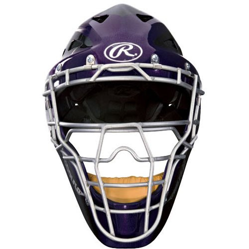 Rawlings Coolflo Highlight Youth Pro Series Catchers Helmet (Purple)
