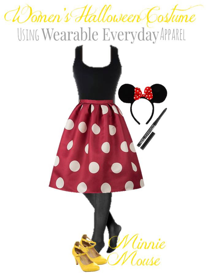  DIY Minney Mouse Costume Using Regular Clothes Thrifty 