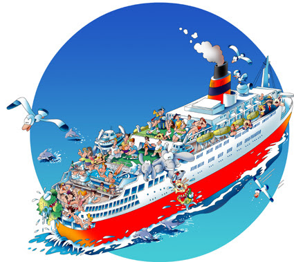 客船 イラスト イラストレーション ライフ