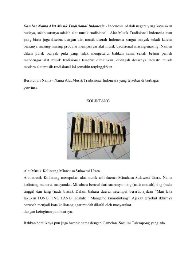 alat musik tiup indonesia