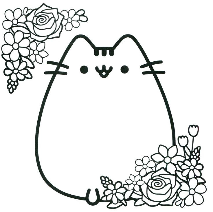 Kawaii Cat Coloring Pages at GetColorings.com | Free printable