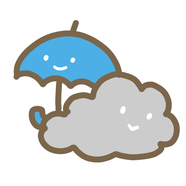 くもり時々雨のイラスト かわいいフリー素材が無料のイラストレイン