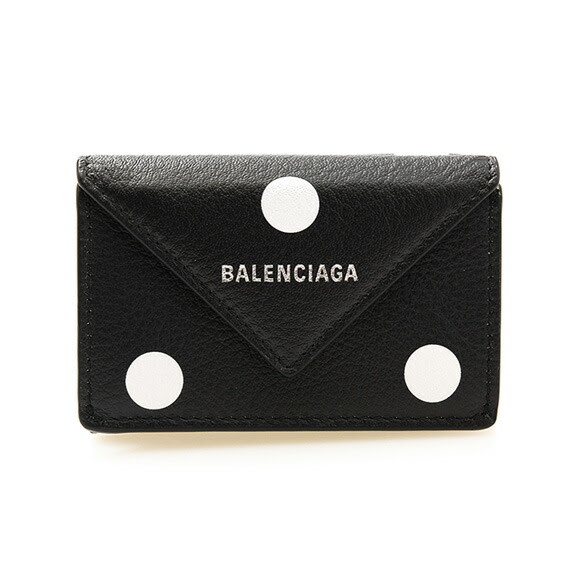 バレンシアガ Balenciaga 財布 財布 レディース 三つ折り財布 ブラック ホワイト ドット柄 Papier 財布 ケース レディース財布 Mini Wallet 0id4n 1092 Black White ミニ財布 Chelseagardensukバレンシアガ Balenciaga 年秋冬新作