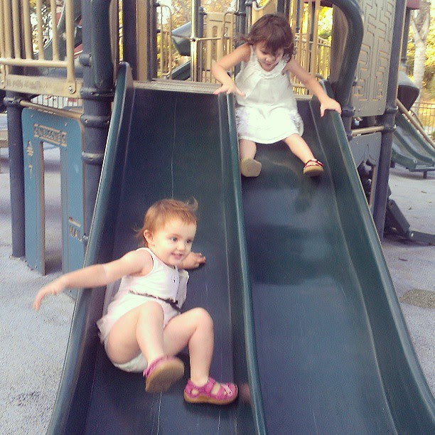 Slide racing...
