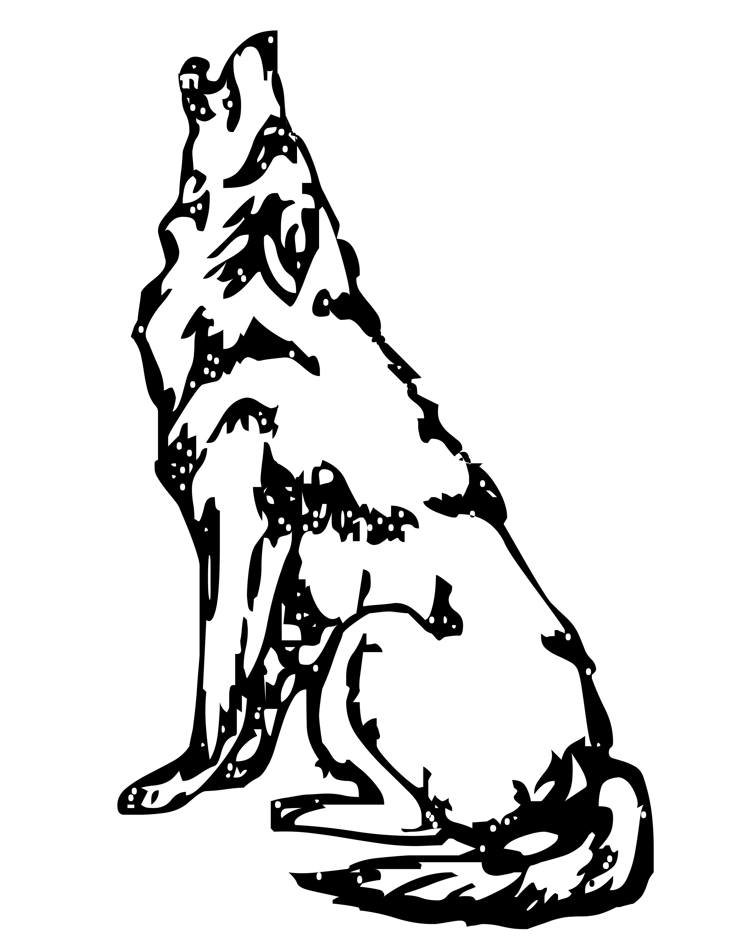 Download Free Wolf Coloring Pages