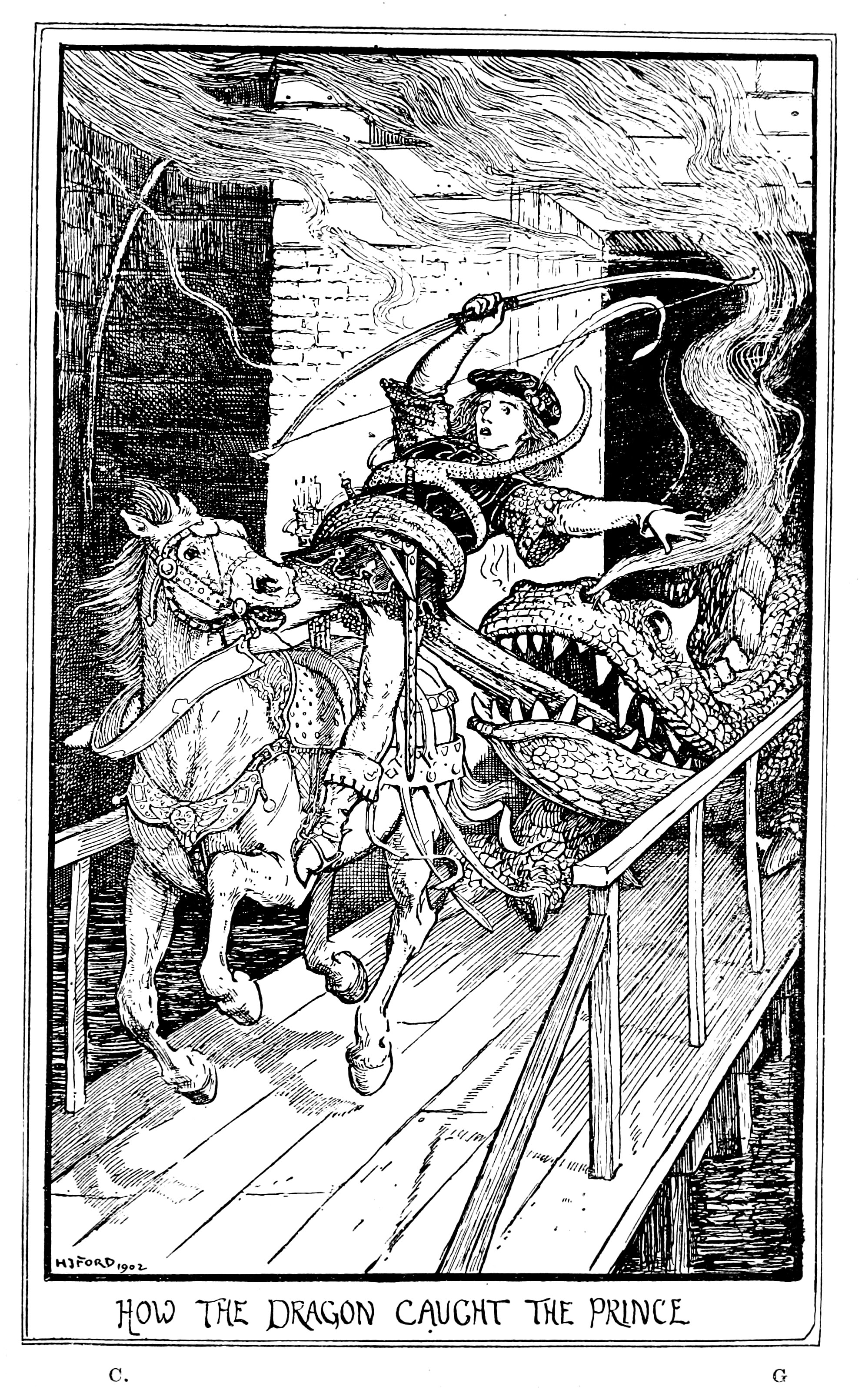 Henry Justice Ford - The crimson fairy book, edited by Andrew Lang, 1903 (illustration 4)