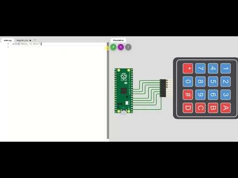 Keypad Simulation with Raspberry Pi Pico RP2040