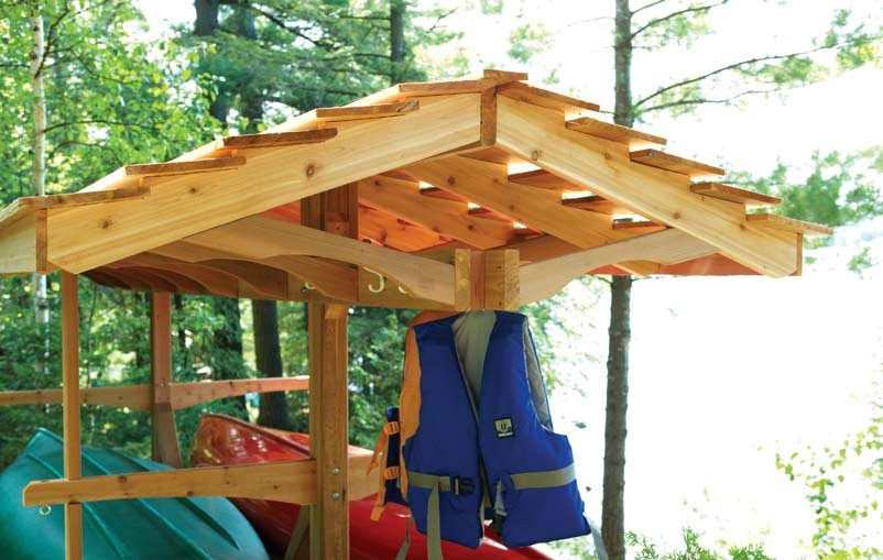 free canoe boat rack wood plans