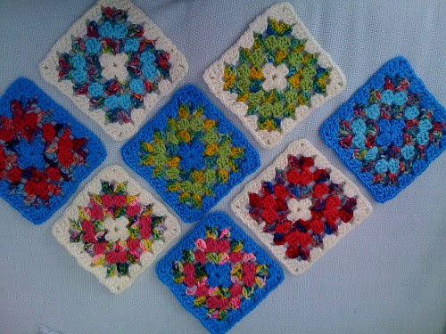 Beautiful squares from the U.S.A. Thank you Kate!