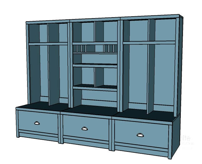 Ana White | Build a Entryway Mail Sort and Charging Hutch | Free ...