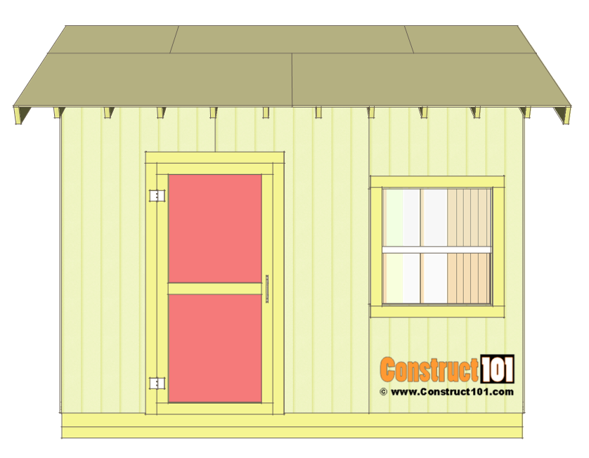 Shed Plans 10x12 Gable Shed - Step-By-Step - Construct101
