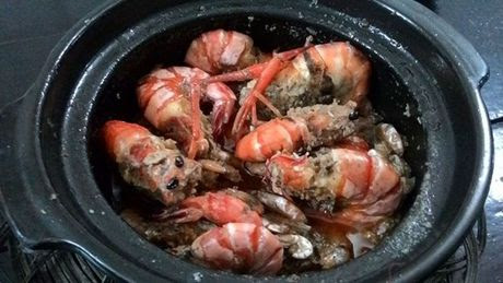 Tôm càng sông rang nước cốt dừa tuyệt ngon