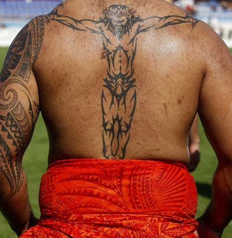 Neemia Tialata, All Black prop, features his tattoos and faith in a 