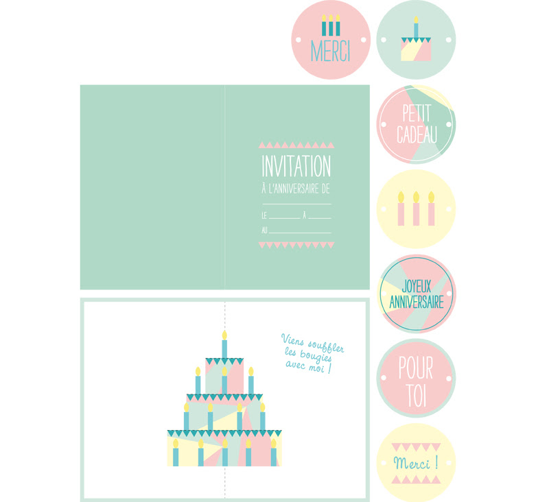 Carte D Anniversaire Des Etiquettes Gratuites A Imprimer Femme Actuelle Le Mag