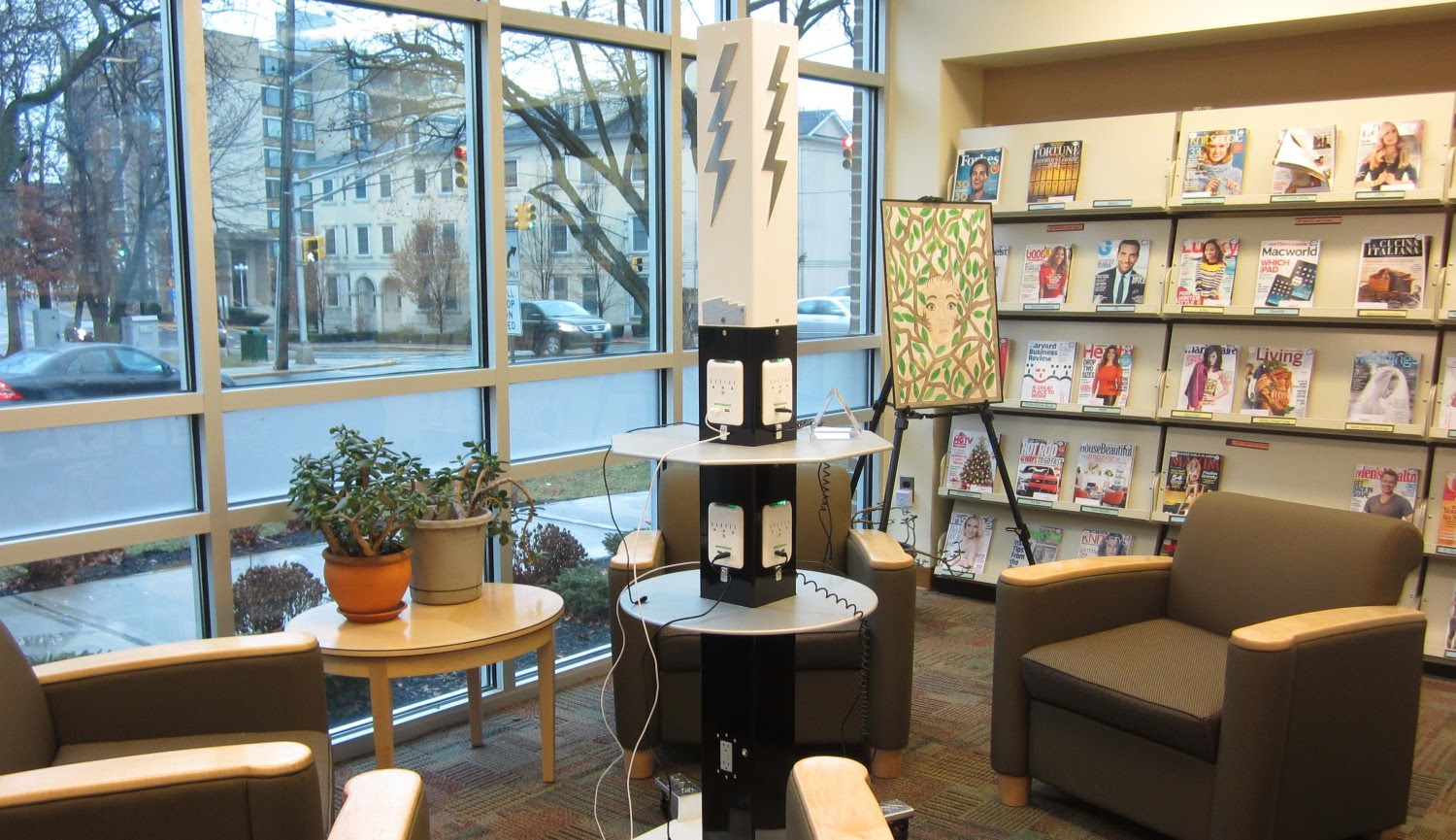 Lightning Power Station | Personal Electronics Charging Stations ... - Library Charging Stations