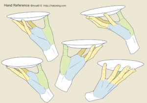 手のイラスト資料集 Hand Reference Hato King