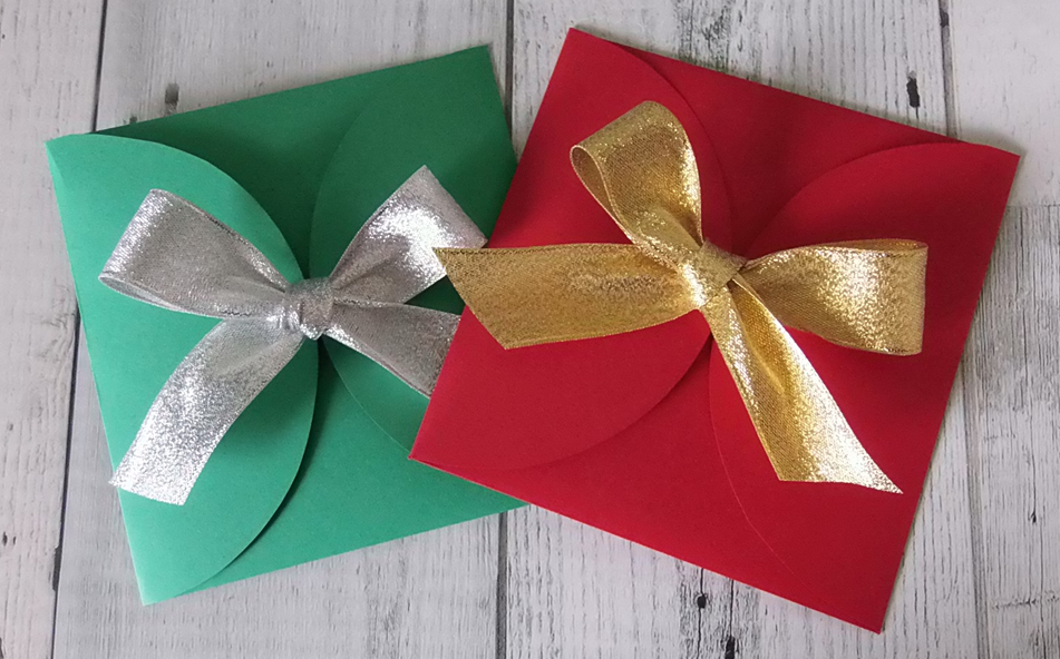 クリスマスの封筒風ラッピングの作り方 Shumi Momagazine