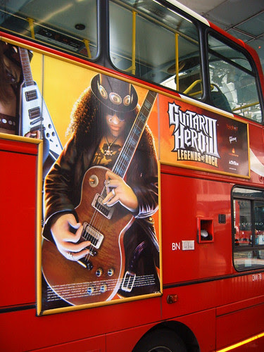 Guitar Hero III on London Bus