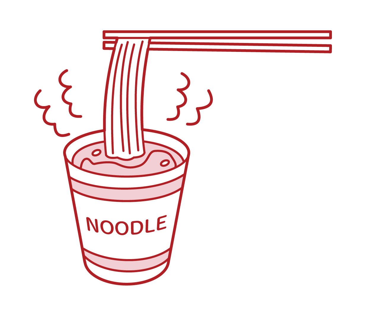 カップラーメンのイラスト フリーイラスト素材 Kukukeke ククケケ