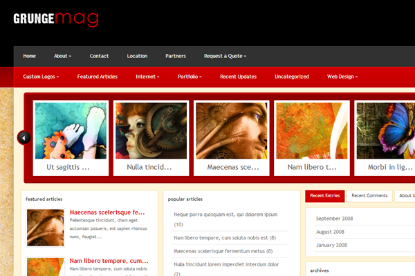 dark wordpress premium theme grungemag layout