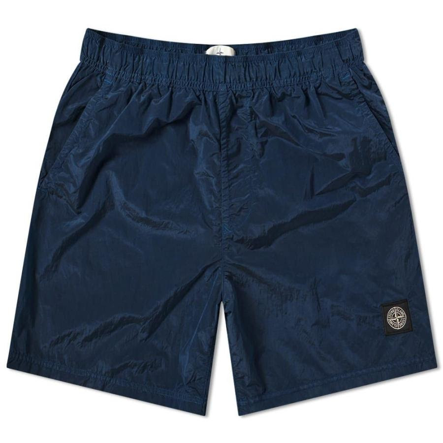 Metal Short Sc Ff648efa8f フェルマート Marine エフ Garment Ef Dyed メンズ ストーンアイランド Nylon Swim Blue Fermart Island 水着 ビーチウェア Swim 海パン Patch Logo Garment Stone Dyed