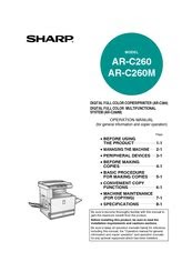 eBook Sharp Ar C260 Ar C260m Digital Copier Parts List Manual