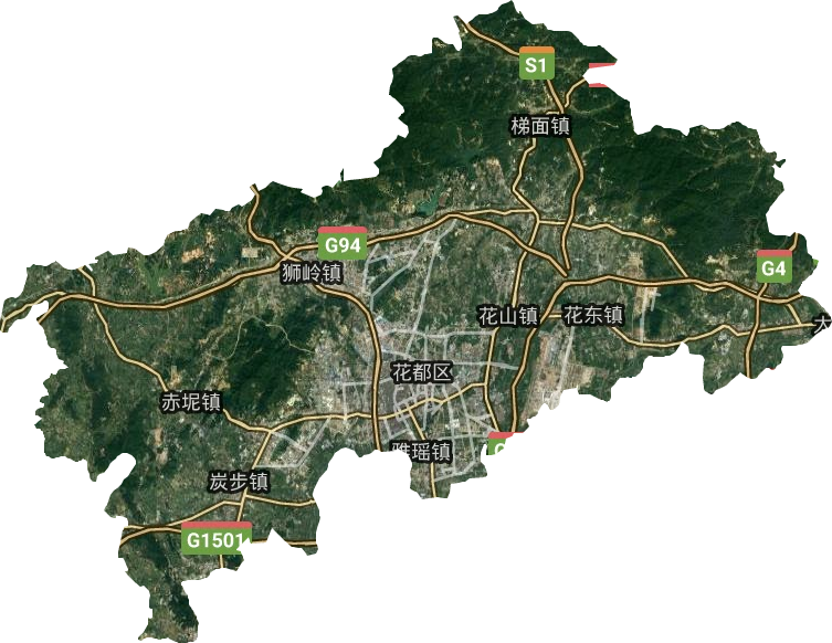 花都区高清卫星地图 花都区高清谷歌卫星地图