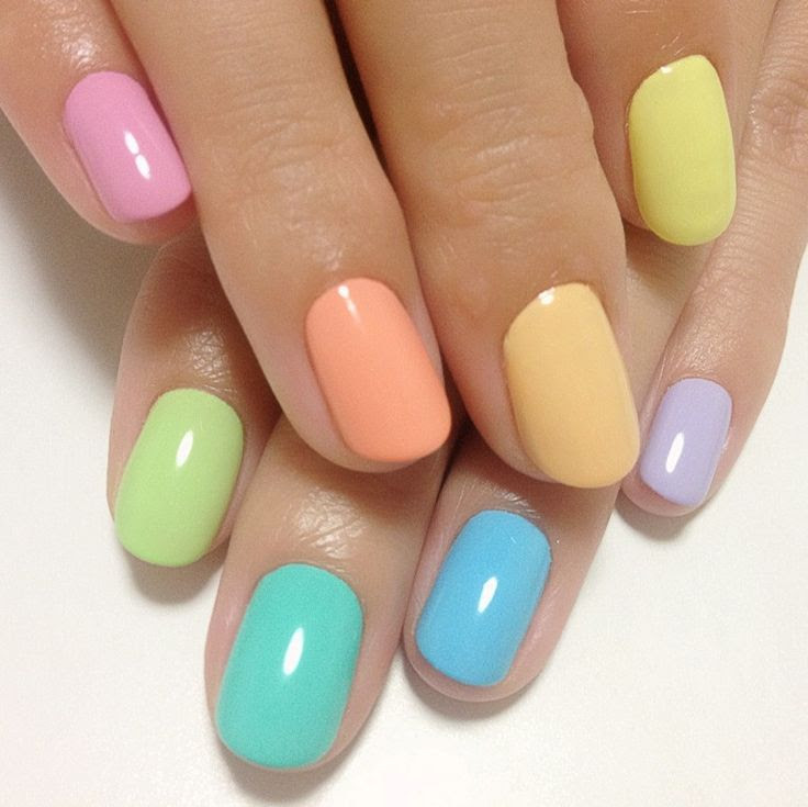 نتيجة بحث الصور عن ‪nail designs pastel‬‏
