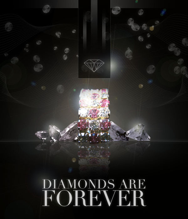 diamondadfinal Design a Sleek Diamond Poster Advert