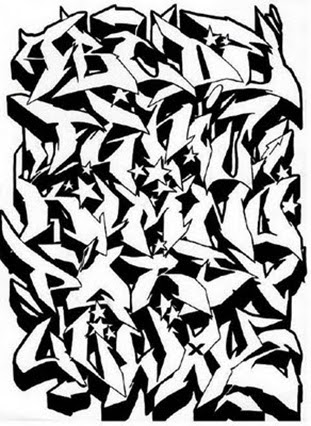 letras de graffiti. Tipos de letras de graffiti