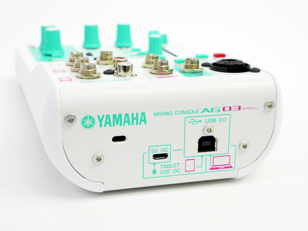 I Tried Internet Live Broadcast With Yamaha Hatsune Miku S Mixer Ag03 Miku Gigazine