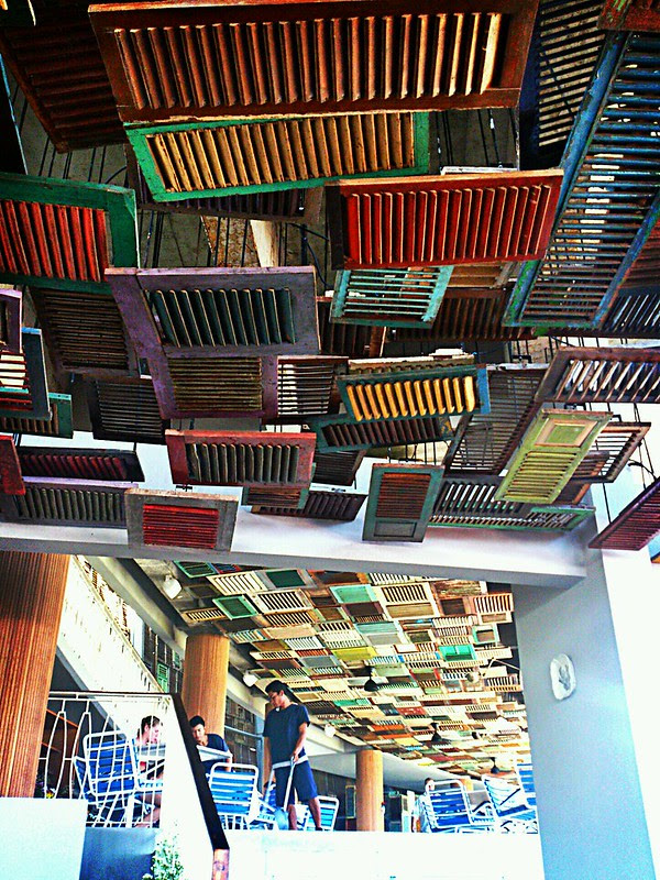 the ceiling