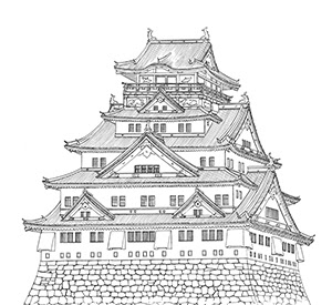 大阪城 イラスト 簡単 最高の壁紙のアイデアcahd