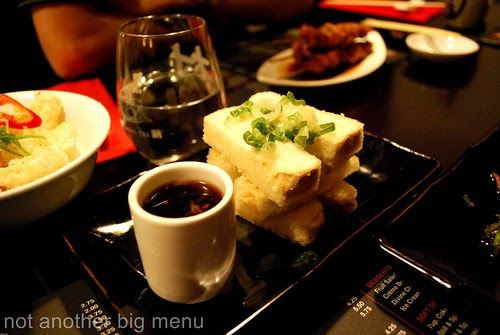 Fried tofu £3.25