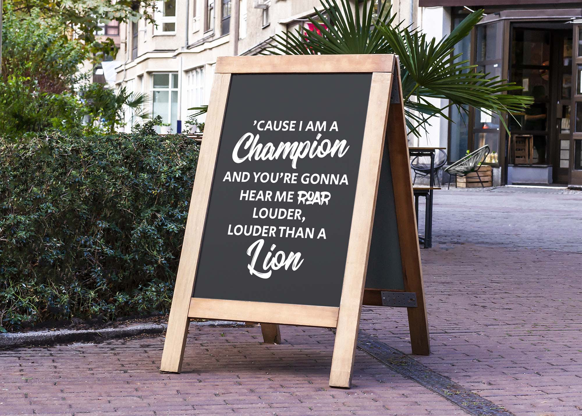 Download Free Restaurant Menu Board Mockup (PSD)
