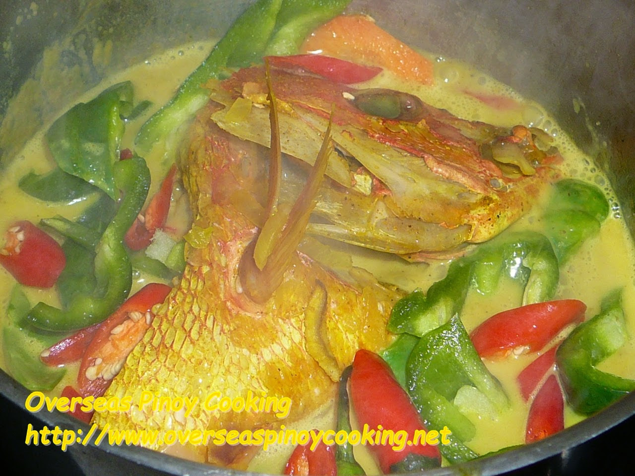 Fish Head Curry Pinoy Style - Cooking Procedure