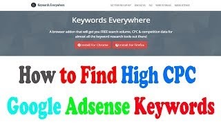 Adsense Keyword Research