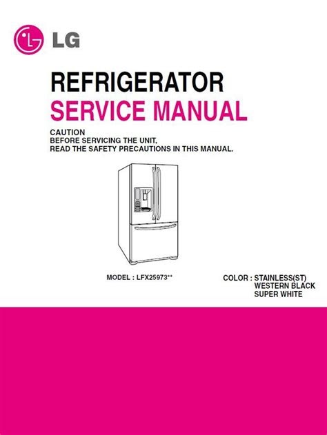 PDF Lg Lfx25973sb Service Manual Repair Guide