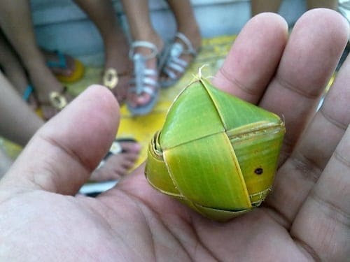 Coconut leaf ball