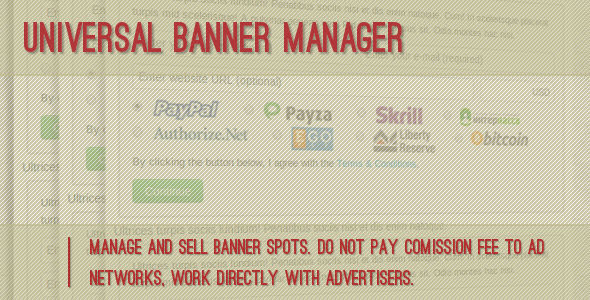 Universal Banner Manager - CodeCanyon Item for Sale