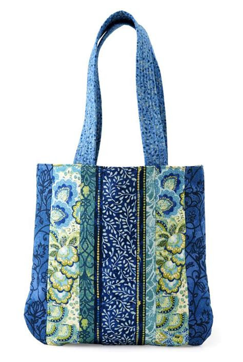 floral strips bag sew fabric strips muslin