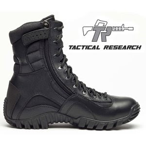 Tactical Research TR 960 ZWP Black Khyber side zipper Waterproof Tactical boot-12-W