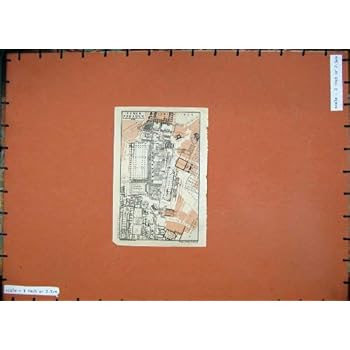 Forum Romanum Capitolinus de Plan de l'Italie de Carte Couleur 1909