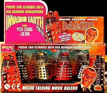 Micro Talking Daleks Invasion Earth 4 Pack Product Enterprise On Sale
