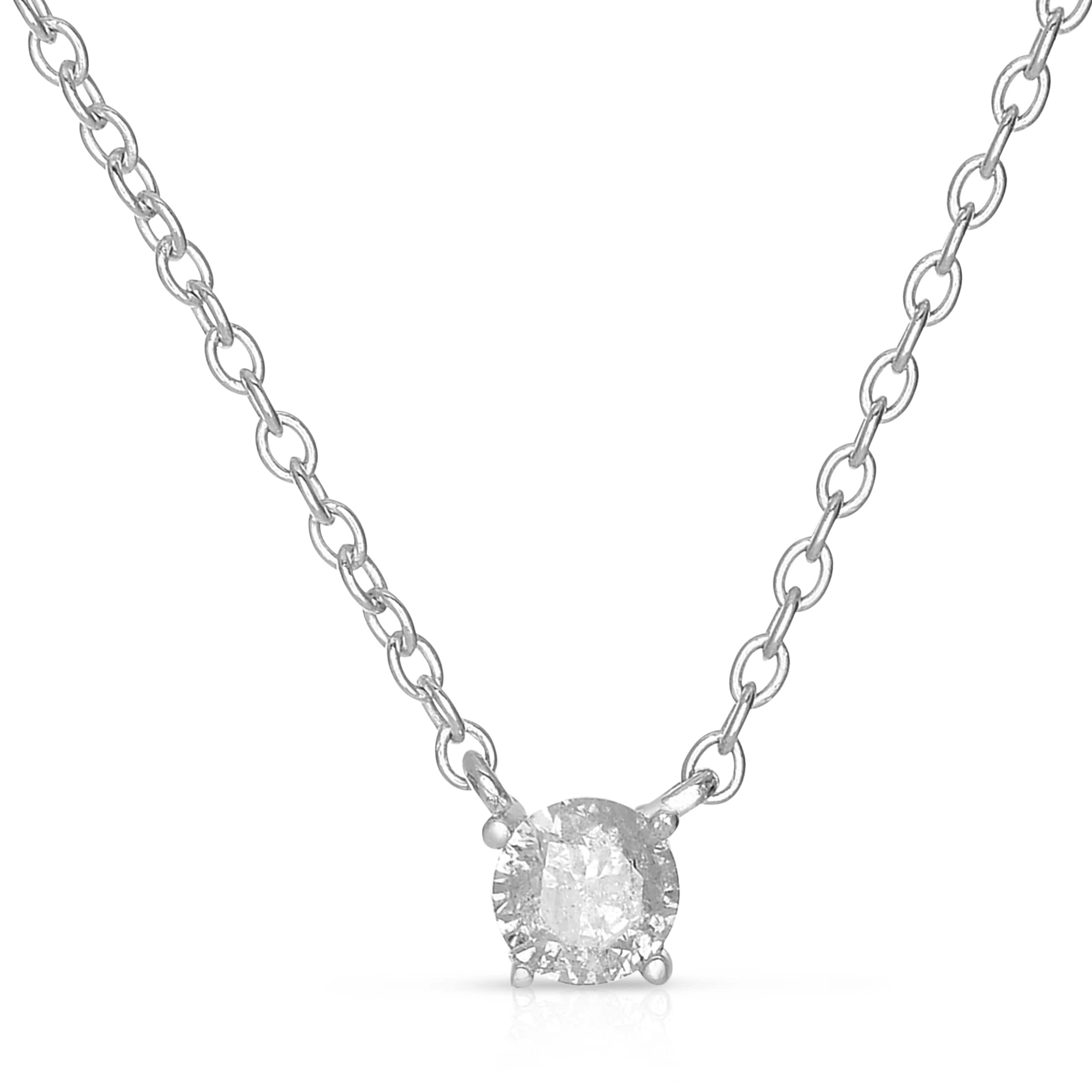 Sterling-Silver-1-10-to-1-1-2ct-TDW-Diamond-Solitaire-Necklace-I-J-I2 ...