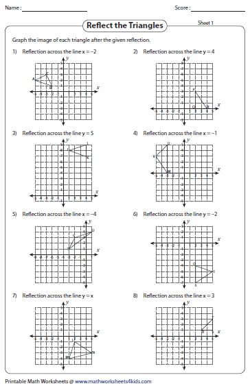 Reflection Worksheets