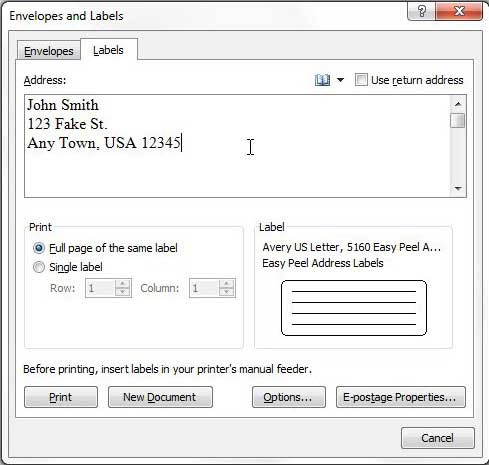 How to Print Address Labels from Word 2010 - Solve Your Tech