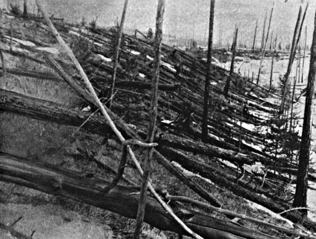 The Tunguska event, or explosion, was an enormously powerful explosion that occurred near the Podkamennaya Tunguska River in Siberia - and was seen as far away as Britain 