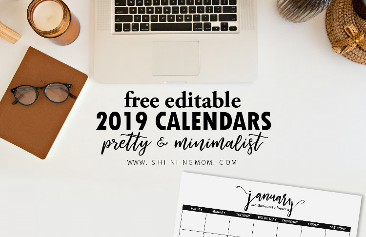 FREE Fully Editable 2019 Calendar Template in Word